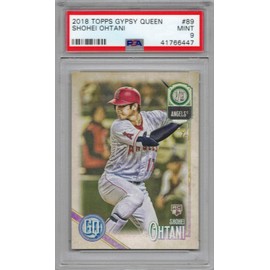 2018 Topps Gypsy Queen Baseball #89 Shohei Ohtani Rookie Card Graded PSA 9 Mint