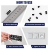 345 Pcs Black Nylon Electrical Outlet Spacers Kit - Non-Threaded