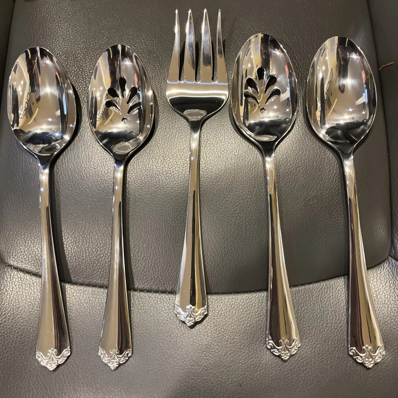 Cambridge 5 pc Hostess Set silver