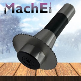 MachEl R8 Shank Slitting/Slotting Saw Holder with Circular Saw Blade (7/16" UNF Thread)