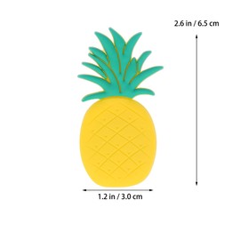 Garneck Refrigerator Magnets 10pcs Fridge Magnets Fruit Refrigerator Magnet Sticker Office Magnet Fruit Fridge Magnet (Pineapple) Cute Fridge Magnets