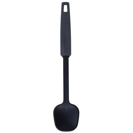 Fackelmann Cooking Spoon 2K - Heat-Resistant Kitchen Helper, Dishwasher Safe, Environmentally Friendly, Grey, 294 x 60 x 12 mm, Designed in Germany