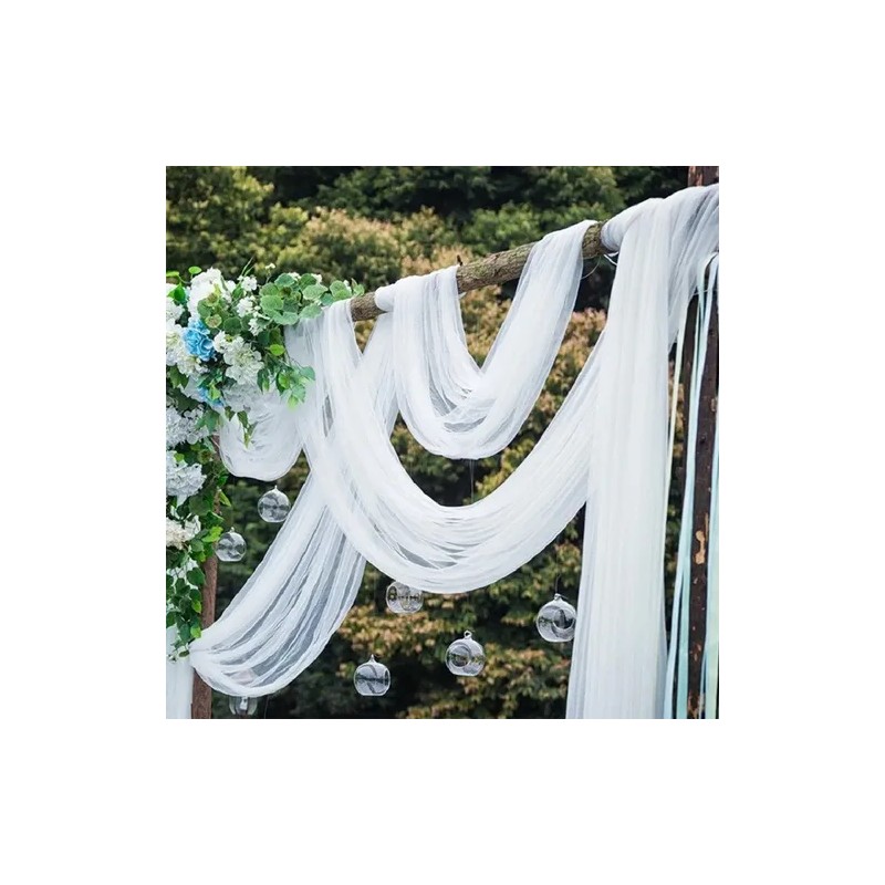 Rollo De Tela Organza Decoración De Bodas 10 M