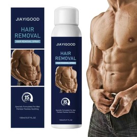Men's Hair Removal Spray Foam for Body - Painless & Gentle Depilatory Cream with Natural Plant Extracts, Soothing Formula for Armpits, Chest, Back & Legs for All Skin Types (Style 2)