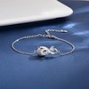 Sterling Silver Infinity Urn Bracelet for Ashes - S925 Teardrop
