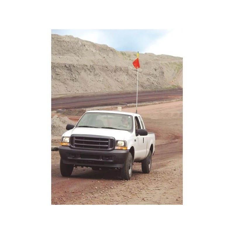 Warning Whip, LD, 7 Ft, Orange