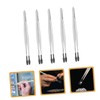 Baluue 5pcs Stainless Steel Tweezers for Stamp Collecting Handling and