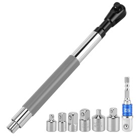 WODHMIEY - Llave de impacto de extensión con desplazamiento de 1/2 pulgada – Extensor de llave de acero de alta torsión con 6 enchufes y...