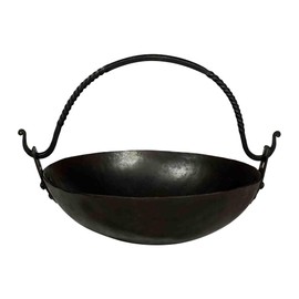 Lord of Battles Hand Forged Cauldron Kettle Medieval Cooking Accessory Ideal for Ritual Purpose, Decoration, Camping & Hiking & Outdoor Activties