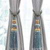 Paired Lantern Single Hanging Ball Tassels Curtains Buckle Sling Binding