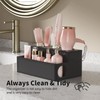 NIUBEE Hair Tool Organizer, Black Acrylic Hair Dryer and Styling
