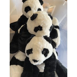 Ikea Kramig Panda Teddy Bear Stuffed Animal Plush Soft Toy Kids Baby White Black