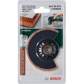 Bosch Home and Garden 2609256952 Starlock ACZ 85 RT3 Riff Tungsten Carbide Routing and Grout Removing for All PMF Mult