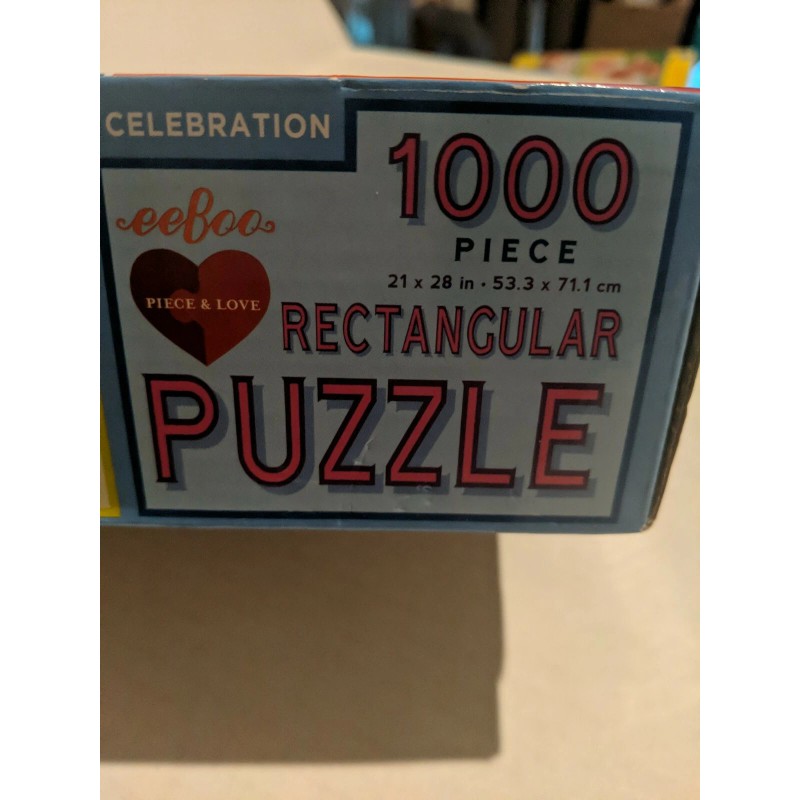 eeBoo Piece and Love Celebration Jigsaw Puzzle 1000pc SEALED