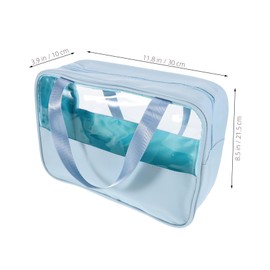 SAFIGLE Large Capacity Splashproof Travel Makeup Bag Aesthetic Portable Toiletry Organizer Pouch for Stylish Women Chic Patchwork Design for Toiletries and Cosmetics