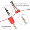 OUDQFCJ 3 Pcs Valve Extractor 2-Sided Metal Wheel 8 mm