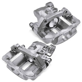 A-Premium Disc Brake Caliper Assembly with Bracket Compatible with Ford, Lincoln and Mercury Models - Mustang, Taurus, Thunderbird, Continental, Mark VII, Cougar, Sable - Rear Driver and Pasenger Side