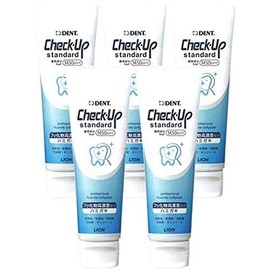 Lion Dent Check-Up Standard Toothpaste, 4.8 oz (135 g), 1,450 ppm Fluoride, Tooth Decay Prevention, Dental Care Toothpaste, Pack of 5