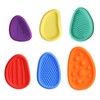 Fidget Toys Sensory Stones Set, 6 Stück Multi Textur Silikon