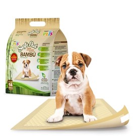 Fancy Pets Tapete Entrenador Soft Pad de Bambú 14 Piezas con Alta Absorción y Control de Olores