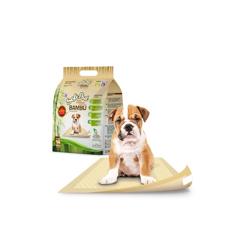 Fancy Pets Tapete Entrenador Soft Pad de Bambú 14 Piezas