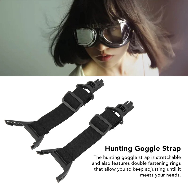 2Pcs Hunting Goggle Strap Stretchable Comfortable Hunting Goggle Elastic Band