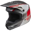Fly Racing 2022 Adult Kinetic Drift Helmet (Charcoal/Light Grey/Red, X-Large)
