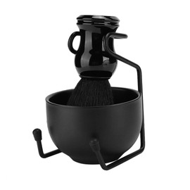 Kit de Aseo para Hombres de 3 uds., Soporte para Herramientas de Tazón de Jabón de Afeitar, Brocha de Afeitar, Kit de Herramientas para el Cuidado de la Barba y la Cara