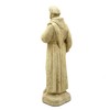 Vintage Saint Francis Statue: Solid Durable Stone with Distressed Texture.