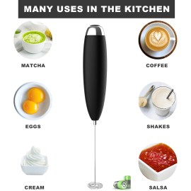 Anteday Electric Milk Frother Handheld, Frother Wand for Coffee, Battery Operated