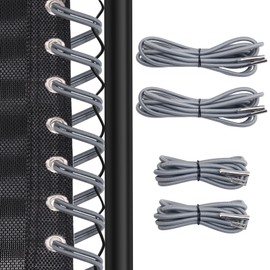 Universal Zero Gravity Chair Repair Cord Kit, 4 PCS Replacement Elastic Cords Repair Tool Kit for Repairing Zero Gravity Chair, Recliners, Garden Sun Loungers, Garden Chairs (Silver)