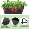 JFMAMJ 3 Pcs Large Hanging Flower Pots for Railing Or
