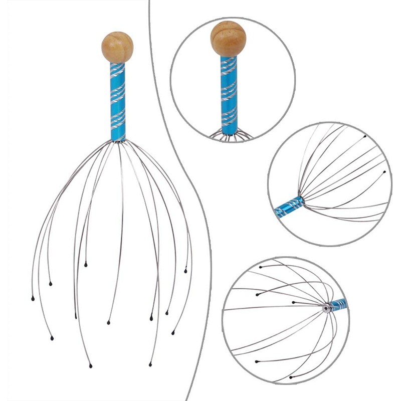 Scalp Massager Head Scratchers Claw Handheld Manually Stainless Steel 1pc