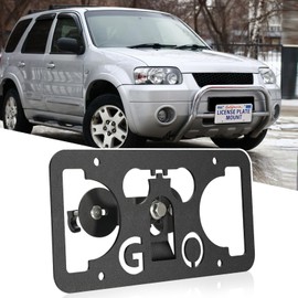 No Drill Front Bumper License Plate Mount Compatible with Ford Maverick 2022-2025 Front Grille License Plate Mounting Bracket Holder Car License Plate Frames Accessories Kit