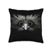 Ostrich Eyes Throw Pillow