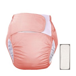 DEEYOTA Adult Velcro Cloth Diaper,Adult Diaper Cover for Incontinence,Leak-Proof,Adjustable and Easy to Put on and Take Off,Suitable for Bedridden,Elderly and Incontinent People(Add a Diaper)