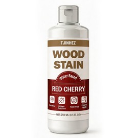 Red Cherry Wood Stain, 8.5oz/250ml Water Based Wood Stain, Premium Indoor & Outdoor Wood Finish for Furniture, Cabinets, Doors & Wood Surfaces - Fast Drying, Low Odor, Non-Toxic & Easy to Use