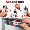 Multifunctional Reversible Ratchet Screwdriver – Bidirectional Right-Angle Phillips & Flat-Head