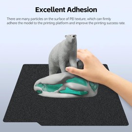 A1 PEI Build Plate 257 * 257mm, Double Sided Smooth+Textured Heated Bed,Flexible Removable Spring Bed Plate for Bambu Lab A1/X1/X1C/X1E/P1P/P1S 3D Printer-Flexible Magnet NOT Included