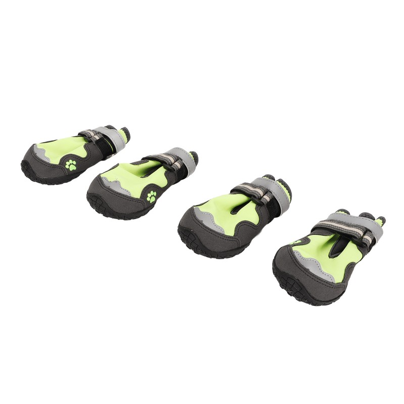 4Pcs Dog Booties Adjustable Slip Resistant Breathable Dog Boot with