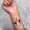 4 x 'Christmas Penguin' Temporary Tattoos - Water Resistant, Skin-Safe,