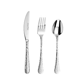 Arthur Price ZAVA1003 Avalon 3 Piece Child's Cutlery Set, Stainless Steel
