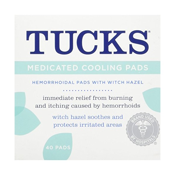 Tucks Medicated Cooling Pads, 40 Count