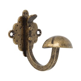 MS Beschläge Wall Hook Coat Hook Rustic Design Coat Hook Towel Holder Bag Holder Vintage Country House Style Steel Hooks Classic Metal Hooks (Antique Brass)