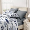 Nesker 5 Pcs Comforter Set Twin Size, Fish Nautical Blue