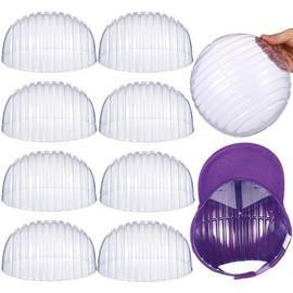 DOITOOL 10Pcs Baseball Cap Inner Support Stands Clear Plastic Hat Shaper Display Holder for Hat Storage and Deformation Prevention