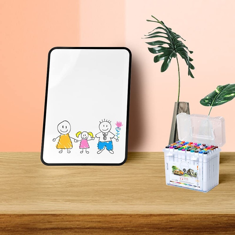 S SIENOC Mini Small Dry Erase White Board Magnetic Portable