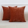 Qanatmz Terracotta Cozy Soft Throw Pillow Covers Decorative Chenille Square