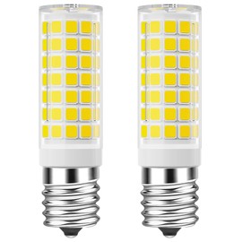 TAIYALOO LED Microwave Light Bulbs Under Hood 60W Equivalent, E17 LED Bulb Dimmable for Range Hood, Refrigerator, 7W 630 Lumens, LED Appliance Light Bulb Over Stove, Natural White 4000K, 2 Pack