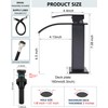 Midanya Bathroom Faucet with Waterfall Spout, Single Hole or 3-Hole